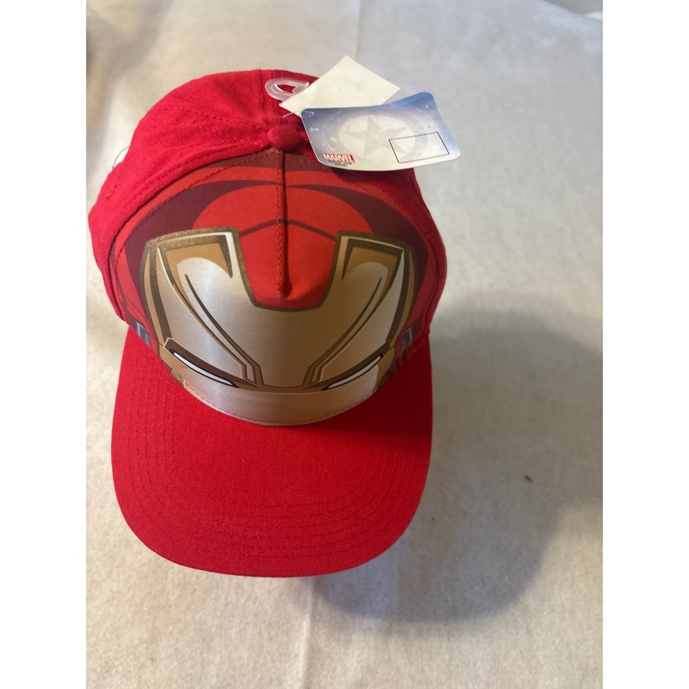 Marvel Captain America Civil War Iron‎ man Red Hat Adjustable New With Tag